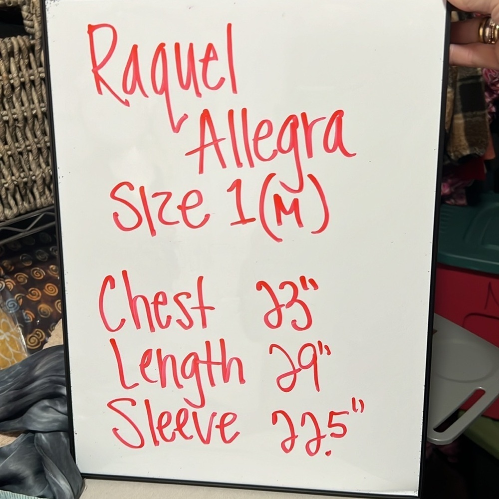 Raquel Allegra Blue Gray Long Sleeve Rayon Button Down Blouse Size 1/M - Picture 9 of 13